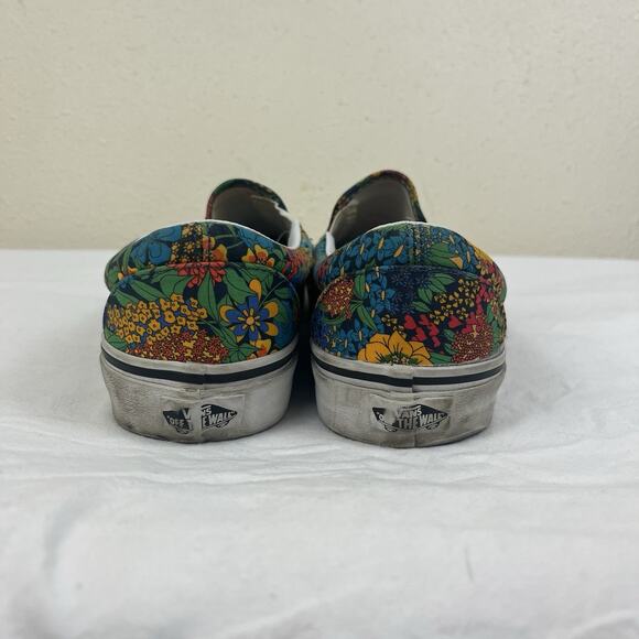 Vans X Liberty Of London Floral Classic Slip On Sneakers Womens 8.5 Mens 7 - Picture 4 of 9